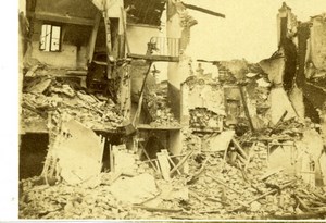 France Ruines de Paris Commune Auteuil House Ruins Old CDV Photo 1870's