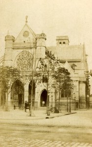 France Paris Eglise Saint-Germain-l'Auxerrois Notre Dame Old CDV Photo 1870