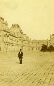 France Paris Nouveau Palais du Louvre Old CDV Photo 1860's