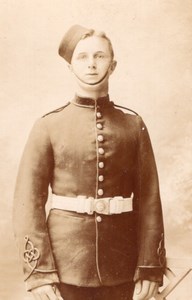 Gravesend Young Man in Military Uniform Old Willis CDV Photo 1903