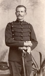 France Nancy Man in Military Unifor Old Kaiser CDV Photo 1900