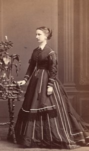 Paris English? Lady Aristocracy ? Victorian Fashion Old Levitsky CDV Photo 1860