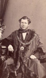 Sheffield? Lord Mayor W.E. Laycock? Old John Burton CDV Photo 1865