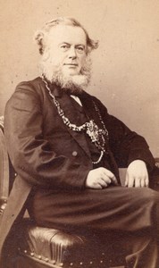 Sheffield? Lord Mayor W.E. Laycock? Old F. Barber CDV Photo 1865