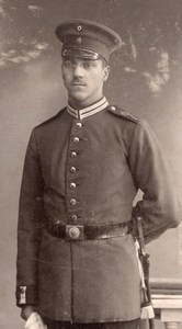 Germany Hannover Man in Military Uniform Old Nolte CDV Photo 1900