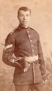 Salisbury Man in Military Uniform Royal Marines Old Witcomb CDV Photo 1880