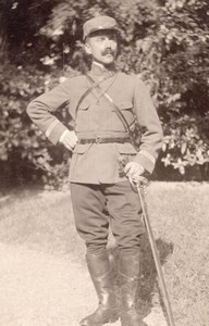 France? French? Man in Military Uniform Old CDV Photo 1910