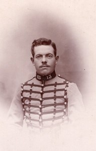 Valence French Man in Military Uniform Old Jacquin Freres CDV Photo 1900