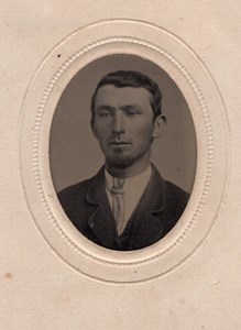 USA PA Lancaster Man Portrait Goatee old Cummings Tintype Photo 1880's