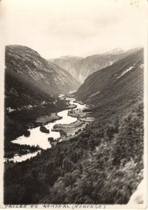 Romsdal Valley, Norway river Rauma old Photo 1930's