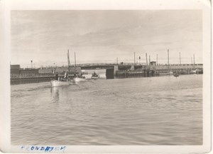 Trondheim Harbour Boat Norway old Photo 1930's