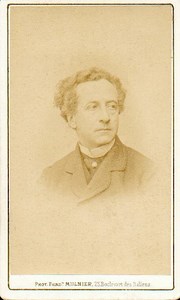 Jean Baptiste Prosper Bressant, French Stage Actor old Mulnier CDV Photo 1870