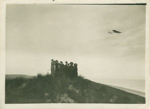 Louis Bleriot en route for Channel Crossing 1909 Photo