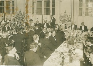 Bleriot Giving Speech at Banquet Channel Flight 1909