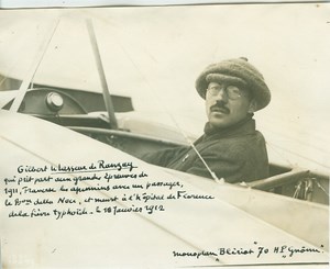 Gilbert le Lasseur de Ranzay in Bleriot Airplane 1911