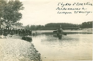 Issartier seaplane Hydravion in Lancon 1914 Photo