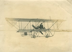 Biplane in Snowy field Otto & Alberti AGO Photo 1910