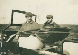 Pioneers Farman & Paulhan in Automobile 1910 Photo