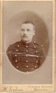 French Anonymous Soldier Uniform old CDV Photo 1890