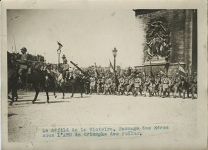 Defile de la Victoire Poilus WWI WW1 old Photo 1919
