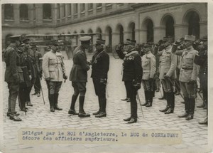 Duke of Connaught decorating Officers old Photo 1919