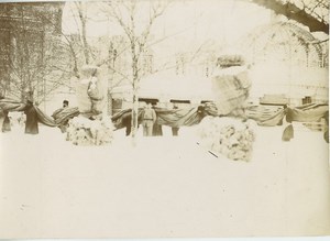 Russian Workers carrying Deflated Balloon Photo 1900