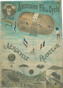 Aerocycle Rotateur Ballon Charles Gilbert Photos 1890's