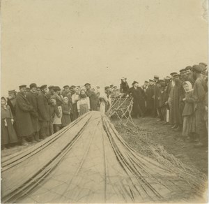 Scenes after Balloon landing Russia country side Photos