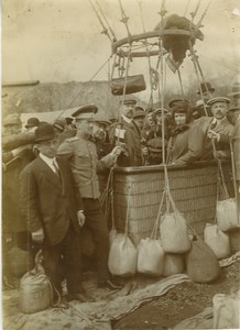 Aeronaut Passengers Gas Balloon flight in Russia 1910