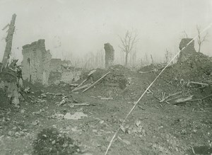 WWI Le Barque Ruins British Western Front old Photo