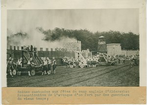 English Medieval Battle reenactment Aldershot old Photo