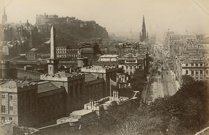 Edinburgh Animated General View GWW Albumen Photo 1880
