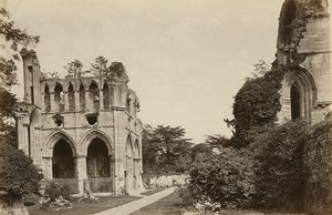 Dryburgh Abbey Scotland old GWW Albumen Photo 1880