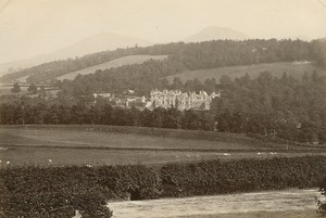 Abbotsford House Eildon Hills old GW Wilson Photo 1880