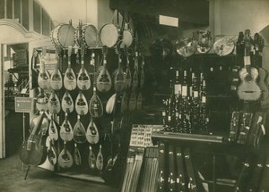 Leipzig Fair Musical Instruments Exhibit old Photo 1930