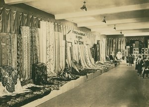 Leipzig Fair Soieries de Lyon Silk Seide old Photo 1930