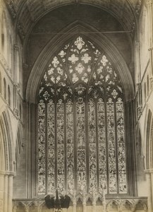 Carlisle Cathedral Interior Window old Photo 1890