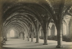 Fountains Abbey Cellarium Studley Park old Photo 1891