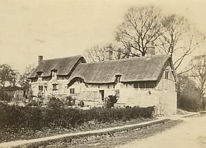 Ann Hathaway's Cottage Shottery old CDV Photo 1860's
