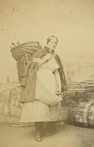 Newhaven Fishwife old Douglas CDV Photo 1860's