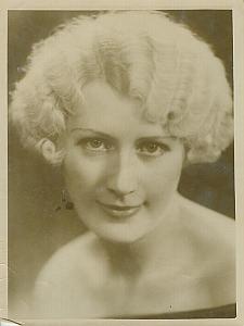 Pretty Lady Smiling Blonde Actress Irene Dunne ? old Photo 1920's