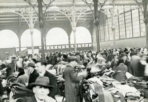 France Paris? Indoor clothing textile Saint-Pierre Market old Photo 1930