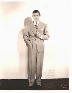 Elegant Clark Gable standing old MGM Photo 1932