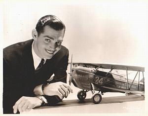 Clark Gable mail service model airplane MGM Photo 1932