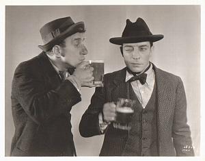 Buster Keaton & Jimmy Durante Beer old MGM Photo 1932