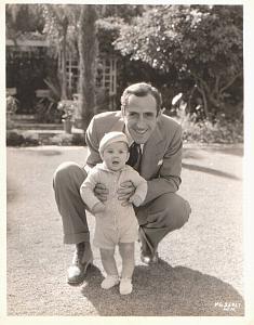 Actor John Miljan & Baby boy old MGM Photo 1932