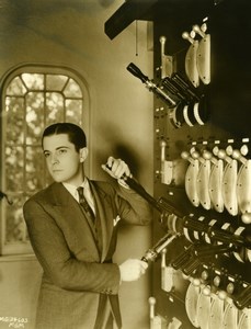 Actor Ramon Novarro in Private Theatre Cinema Old MGM Photo 1932