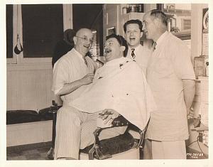 Actor Jean Hersholt at Barbershop MGM 1932