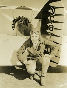 Actress Madge Evans flying outfit old MGM Photo 1932