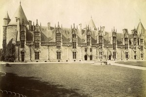 France Josselin Castle Medieval Architecture Bretagne Old Albumen Photo 1890